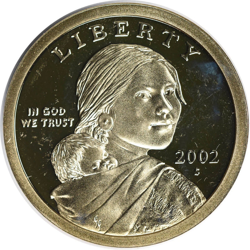 2002-S Proof Sacagawea Dollar 25-Coin Roll-2