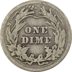1916 Barber Dime G Good Silver 10c Coin-2