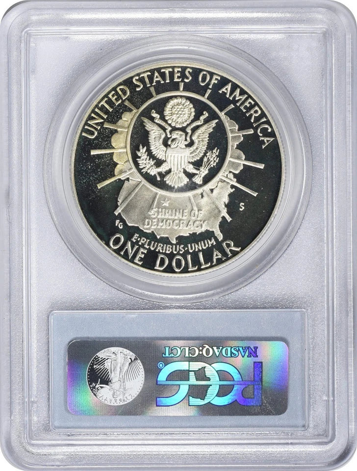 1991-S Mount Rushmore MT Silver Commemorative Dollar PR69DCAM PCGS Proof 69 DC