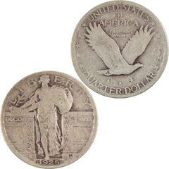 1925 Standing Liberty Quarter VG Very Good Silver 25c Coin-4