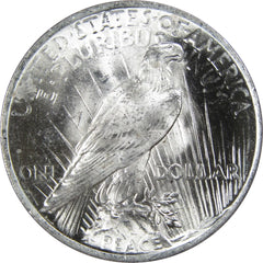 1923 Peace Dollar BU Choice Uncirculated Mint State 90% Silver $1 US Coin-2
