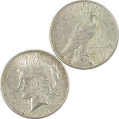 1923 D Peace Dollar XF EF Extremely Fine Silver $1 Coin-4