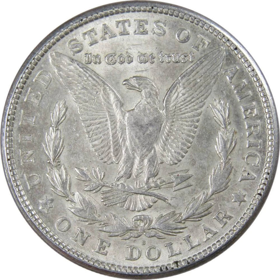 1921 S Morgan Dollar AU About Uncirculated 90% Silver $1 US Coin Collectible-2