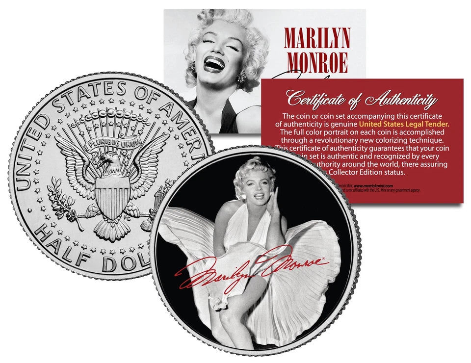 Marilyn Monroe "Happy Birthday" JFK Kennedy Half Dollar US Coin *Licensed*-1