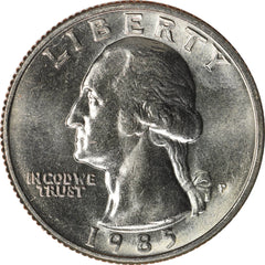 1985-P BU Washington Quarter 40-Coin Roll-1