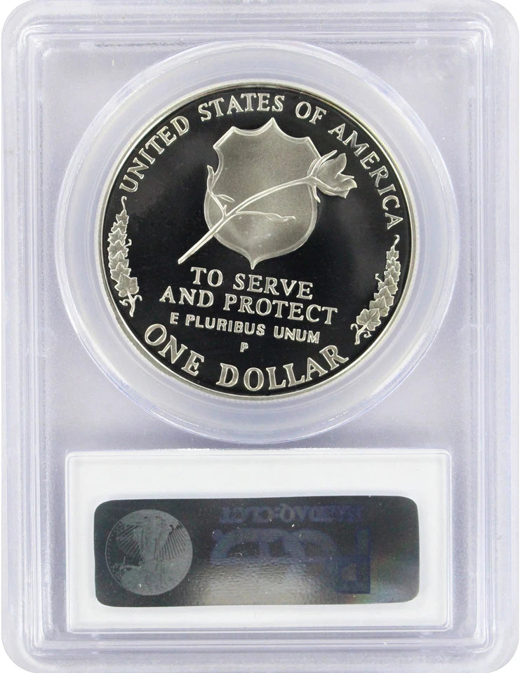 1997-P Officers Law Enforcement Silver Commemorative Dollar PR69DCAM PCGS Proof-2