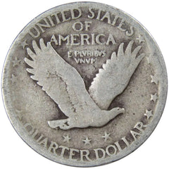 1927 Standing Liberty Quarter Circulated Silver 25c Coin Collectible-2