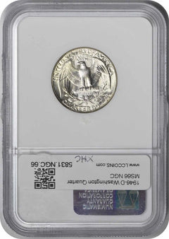 1946-D Washington Quarter MS66 NGC-2