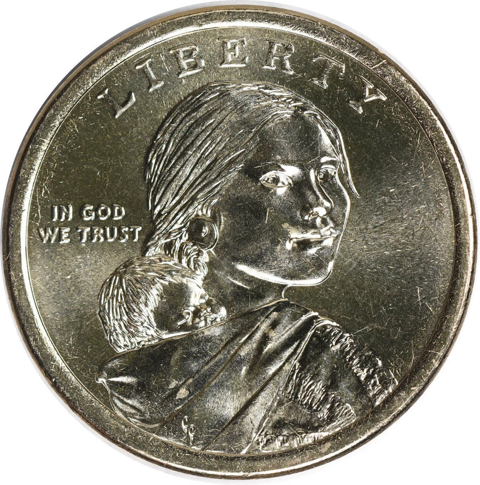 2019-D BU Sacagawea Native American Dollar 25-Coin Roll