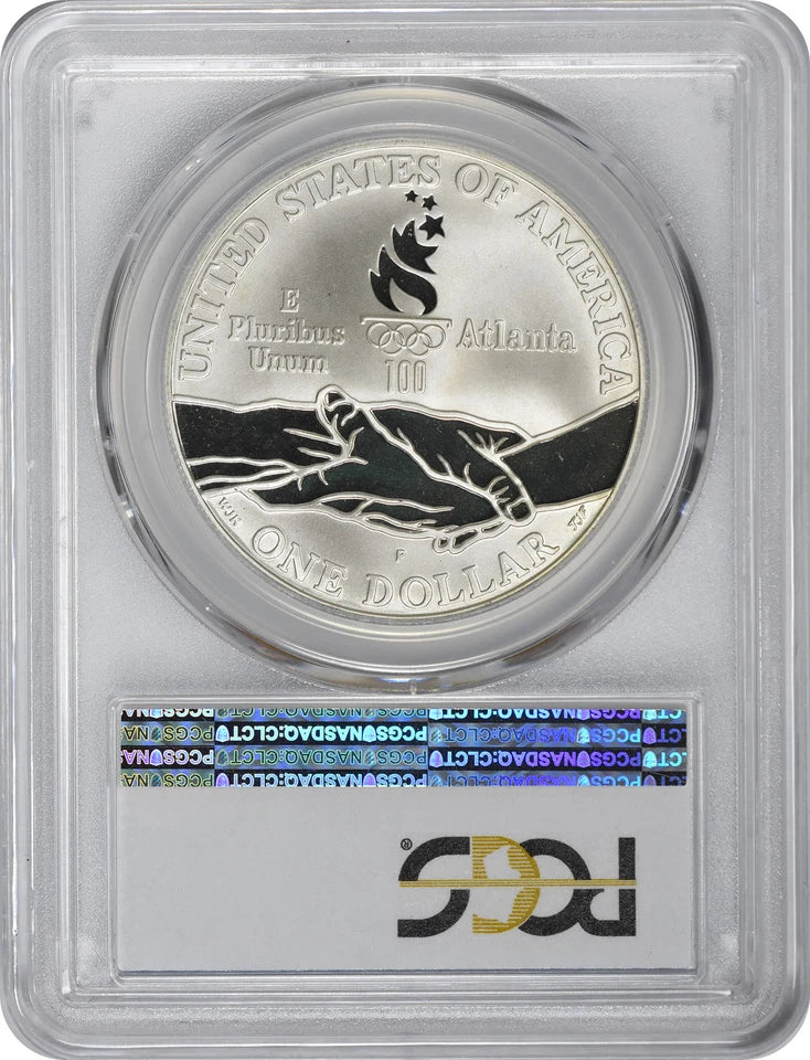1995-P Blind Runner Paralympics Silver Commemorative Dollar PR69DCAM PCGS Proof-2