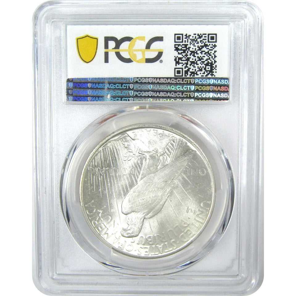 1925 Peace Dollar MS 64 PCGS Silver $1 Uncirculated Coin-2