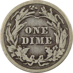 1912 Barber Dime VG Very Good Silver 10c Coin-2