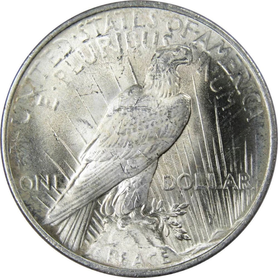 1922 Peace Dollar BU Uncirculated Mint State 90% Silver $1 US Coin Collectible-2