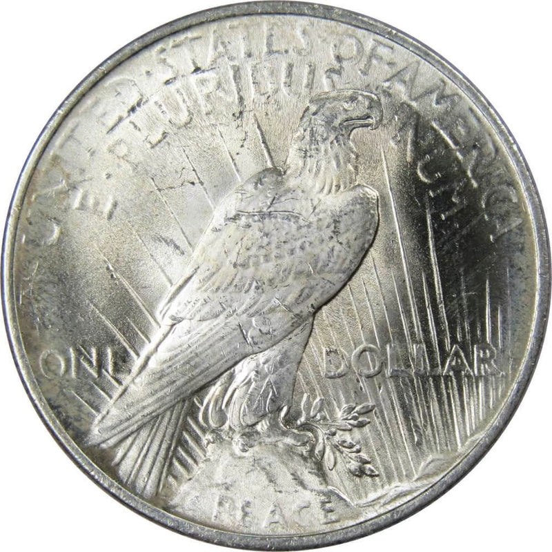 1922 Peace Dollar BU Uncirculated Mint State 90% Silver $1 US Coin Collectible-2