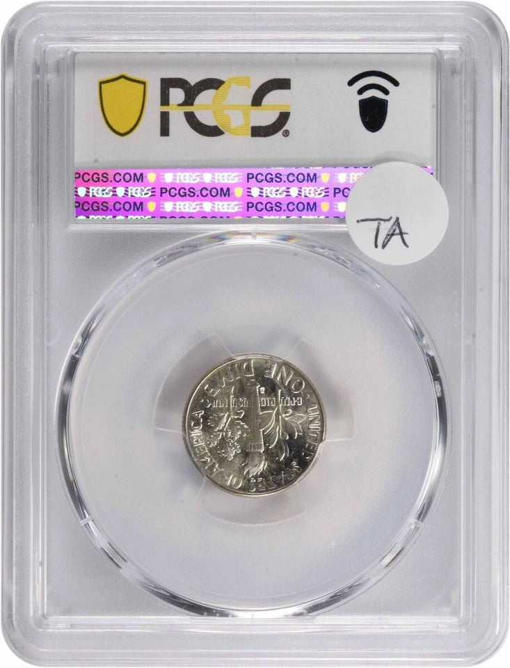 1960-D/D Roosevelt Silver Dime RPM FS-501 MS65 PCGS-2
