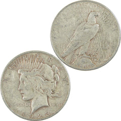 1923 D Peace Dollar F Fine Silver $1 Coin-4