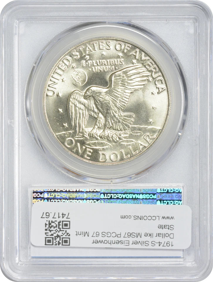 1974-S Silver Eisenhower Dollar Ike MS67 PCGS 67 Mint State-2