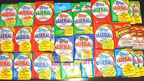 300 Old Vintage Topps Baseball Cards in Sealed Wax Pack Lot Gift Package-1
