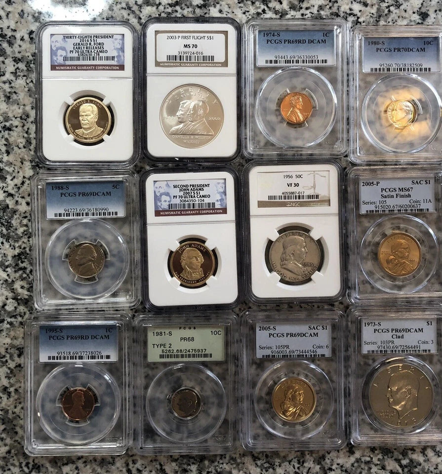 ✯ PCGS NGC GRADED KENNEDY HALF DOLLAR ✯ 1 SLAB LOT✯ CLAD SILVER ✯ 10+ YEARS OLD-3
