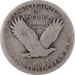 1926 Standing Liberty Quarter G Good 90% Silver 25c US Type Coin Collectible-2