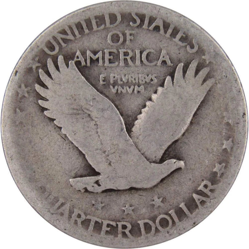 1926 Standing Liberty Quarter G Good 90% Silver 25c US Type Coin Collectible-2