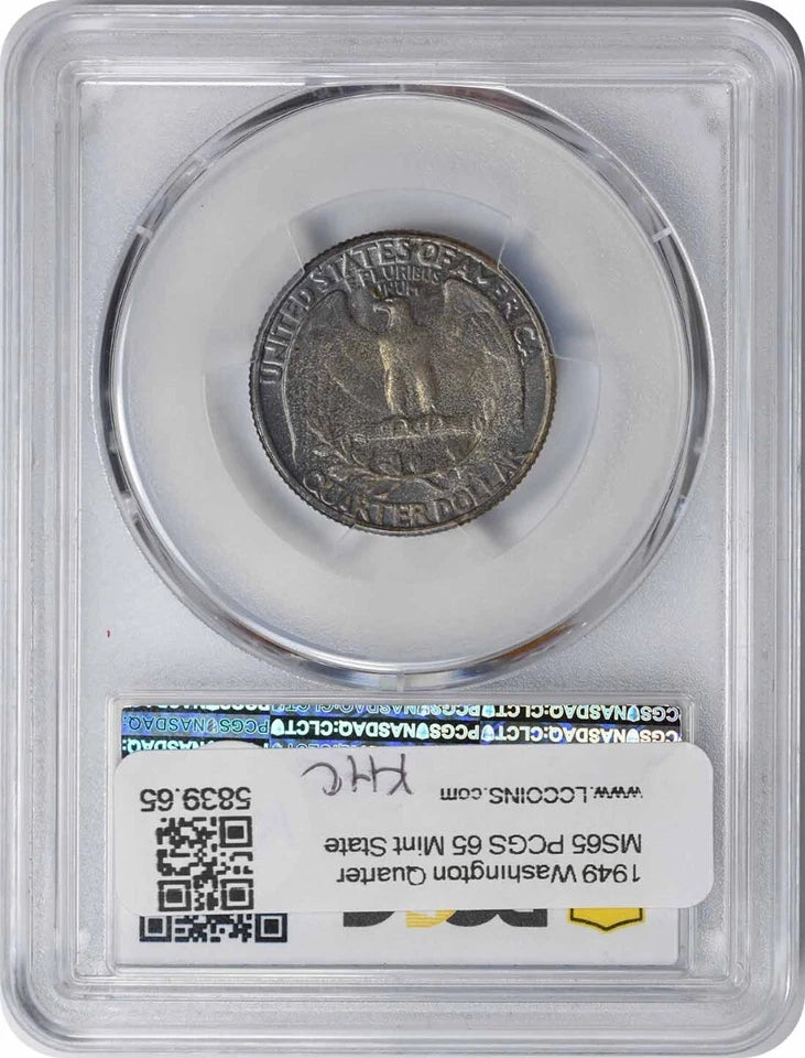 1949 Washington Silver Quarter MS65 PCGS-2
