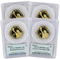 2012-S Presidential Dollar Complete Set PR69DCAM PCGS-2