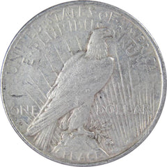 1922 D Peace Dollar VF Very Fine 90% Silver $1 US Coin Collectible-2