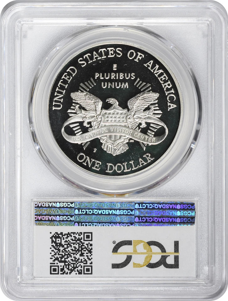 2001-P Capitol Visitor Center Silver Commemorative Dollar PR69DCAM PCGS Proof 69