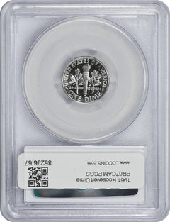 1961 Roosevelt Silver Dime PR67CAM PCGS-2