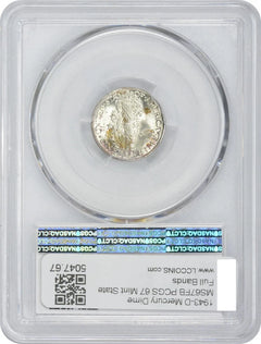 1943-D Mercury Silver Dime MS67FB PCGS-2