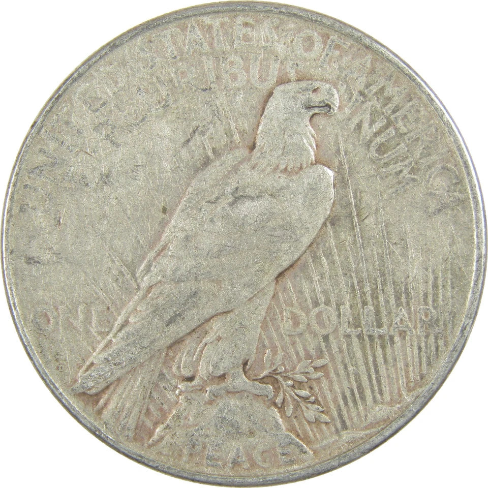 1923 D Peace Dollar F Fine Silver $1 Coin