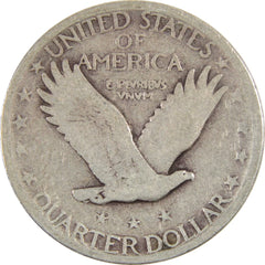 1925 Standing Liberty Quarter VG Very Good Silver 25c Coin-2