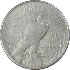 1922 Peace Dollar VF Very Fine 90% Silver $1 US Coin Collectible-2