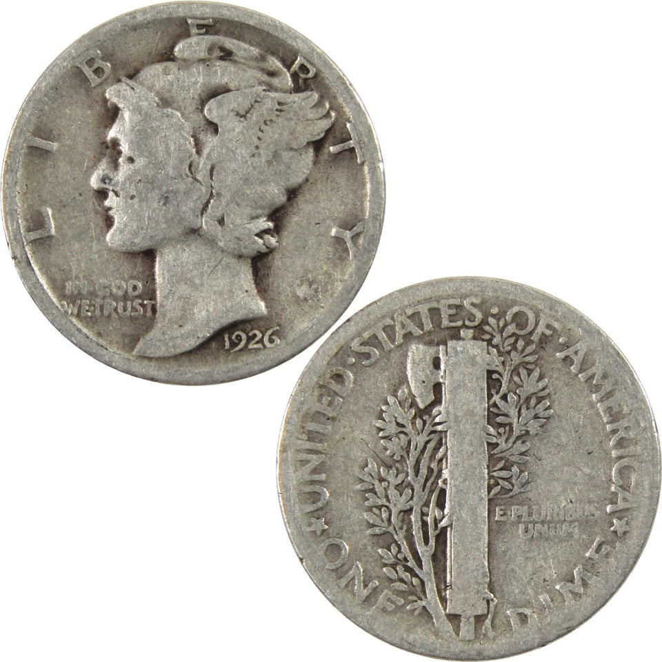 1926 Mercury Dime G Good Silver 10c Coin-3
