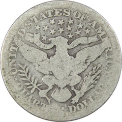 1916 Barber Quarter Circulated Silver 25c Coin Collectible-2