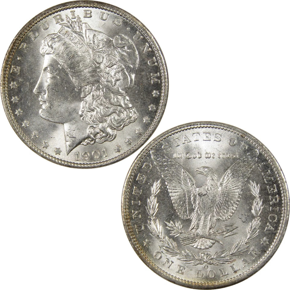 1901 O Morgan Dollar BU Choice Uncirculated Silver $1 Coin-3