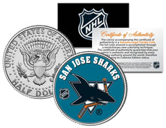 SAN JOSE SHARKS NHL Hockey JFK Kennedy Half Dollar U.S. Coin * LICENSED *-1