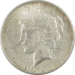 1923 D Peace Dollar XF EF Extremely Fine Silver $1 Coin-1