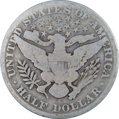 1909 S Barber Half Dollar Circulated Silver 50c Coin Collectible-2