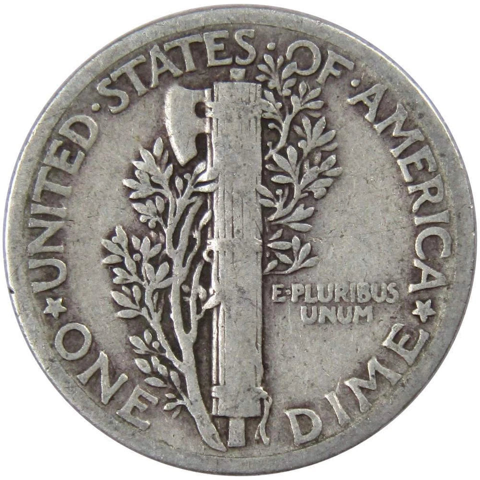 1927 Mercury Dime VG Very Good Silver 10c Coin-2