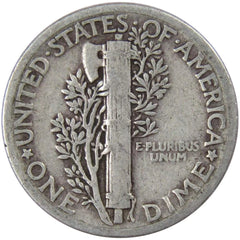 1927 Mercury Dime VG Very Good Silver 10c Coin-2