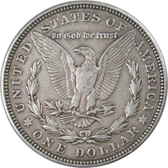 1921 Morgan Dollar VF Very Fine 90% Silver $1 US Coin Collectible-2
