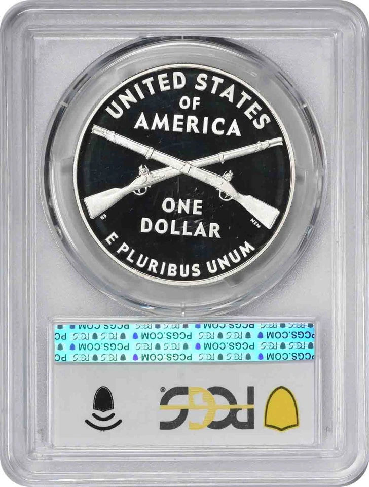 2012-W Infantry Silver Commemorative Dollar PR69DCAM PCGS Proof 69 Deep Cameo
