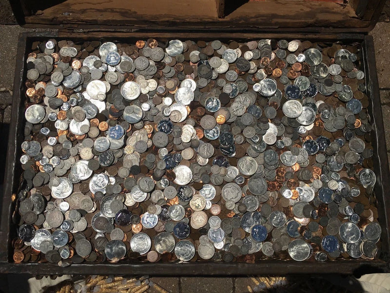 ✯ 1/4 Pound Old US Coins Estate Sale Lot Hoard ✯ Pre 1964 Silver Bullion Gold ✯-2