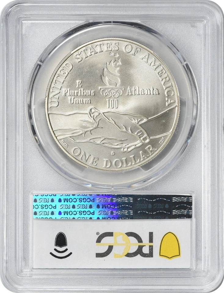 1995-D Cycling Commemorative Silver Dollar MS69 PCGS-2