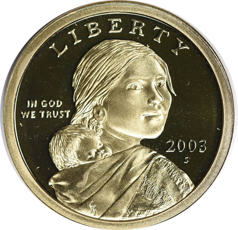 2003-S Proof Sacagawea Dollar 25-Coin Roll-2