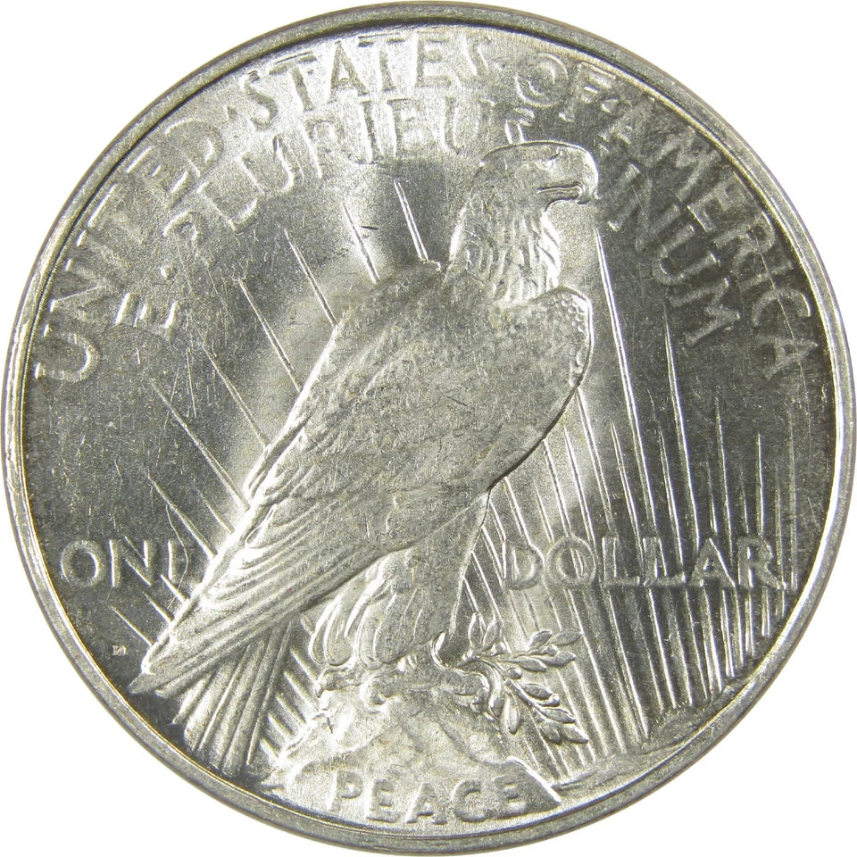 1922 D Peace Dollar Borderline Uncirculated Silver $1 Coin-2