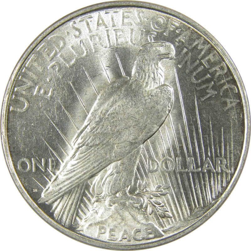 1922 D Peace Dollar Borderline Uncirculated Silver $1 Coin-2