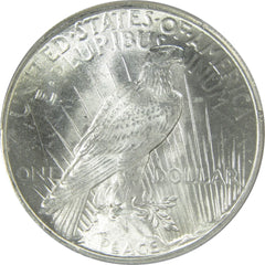 1925 Peace Dollar MS 64 PCGS Silver $1 Uncirculated Coin-4